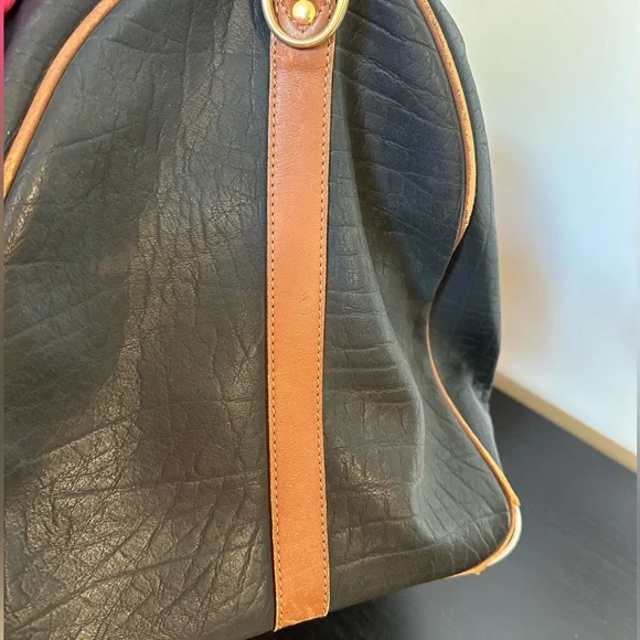 Dior vintage leather Duffel carry on bag - Picture 14 of 15